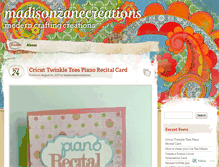 Tablet Screenshot of madisonzanecreations.com